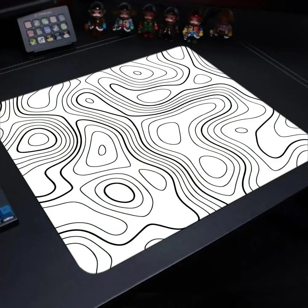 Fluid Mouse Pad 22X18 40X45 Square Computer Accessories Office Game Table Mats Rubber Anti-slip Mousepads Small Decor Desk Pads