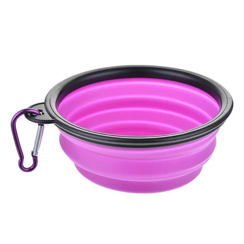 Durable TPR Portable Pet Food Bowl for Cats And Dogs Silicone Collapsible Travel Outdoor Water Food Bowl for Pets