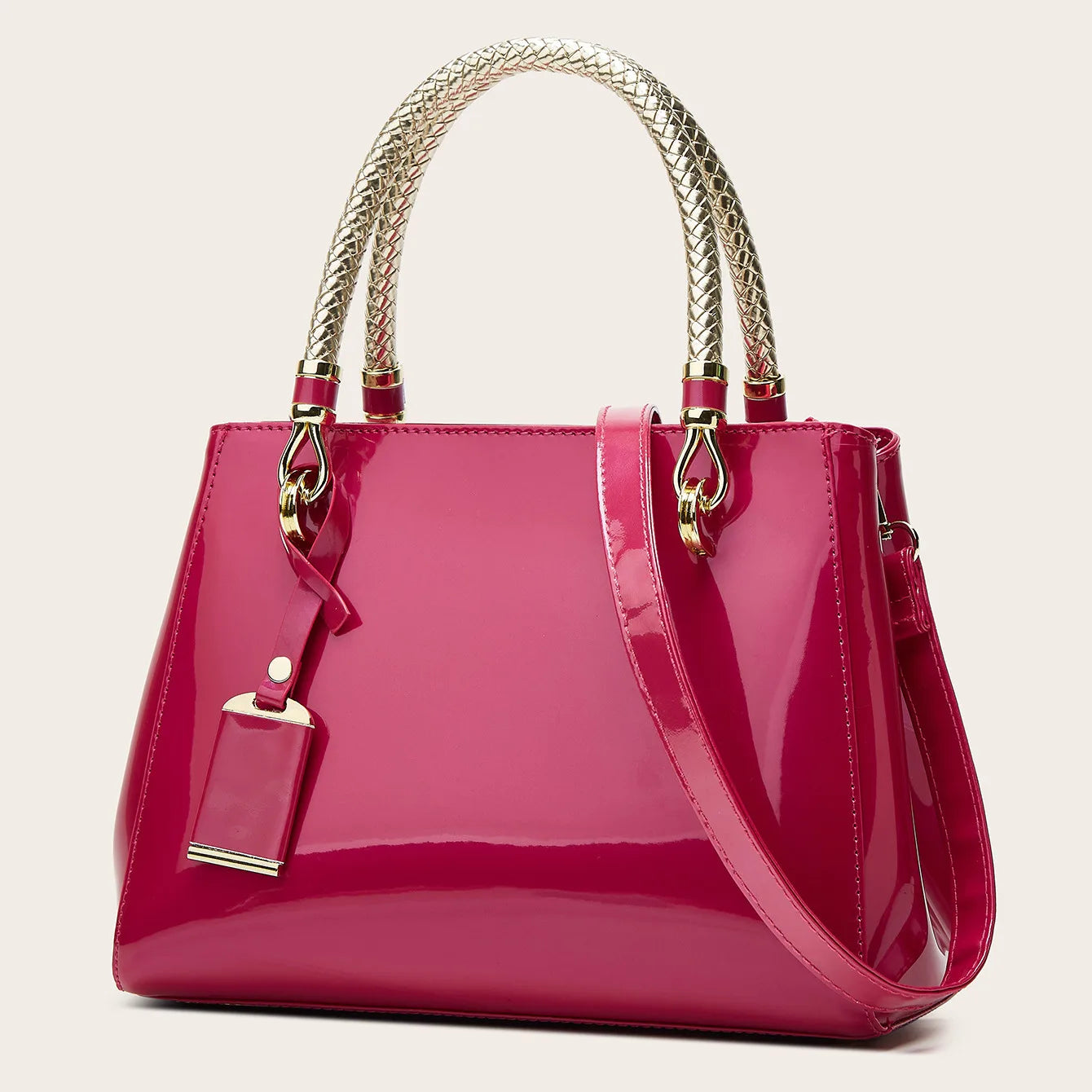 Faux Leather Handbags for Woman 2026 Luxury Bags Designers Evening Party Handbag Ladies Bag Wine Rose Red Navy Pink Beige Black