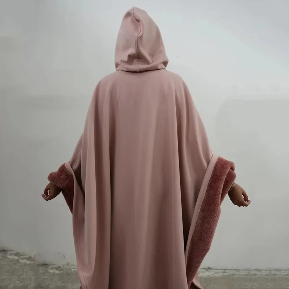 Good Quality Indio Cloak Hoodie Punk Loose Solid Color Men Sweatshirt Casual Blanket With Hat Male Tops Autumn and Winter