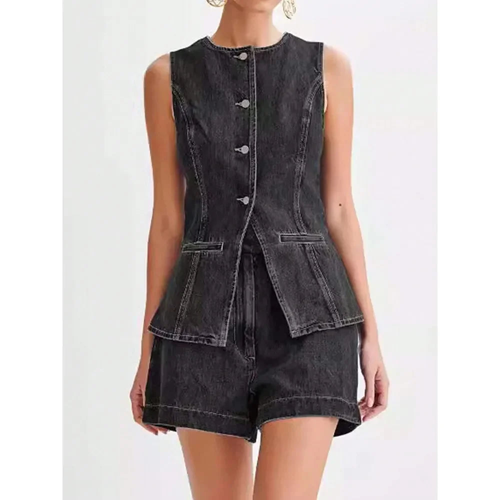 Cargo Jumpsuit Women New Short-sleeve Loose Cotton Casual Wide-leg Shorts Playsuit Rompers Loose Bodysuits Mujer Trend Pocket