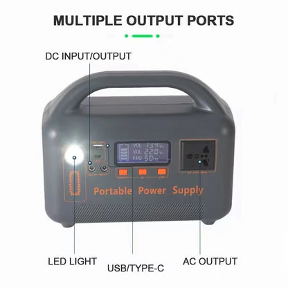 220V 400W Portable Power Station 192Wh Solar Generator Emergency Backup Battery Optional 30W Foldable Solar Panel for Camping