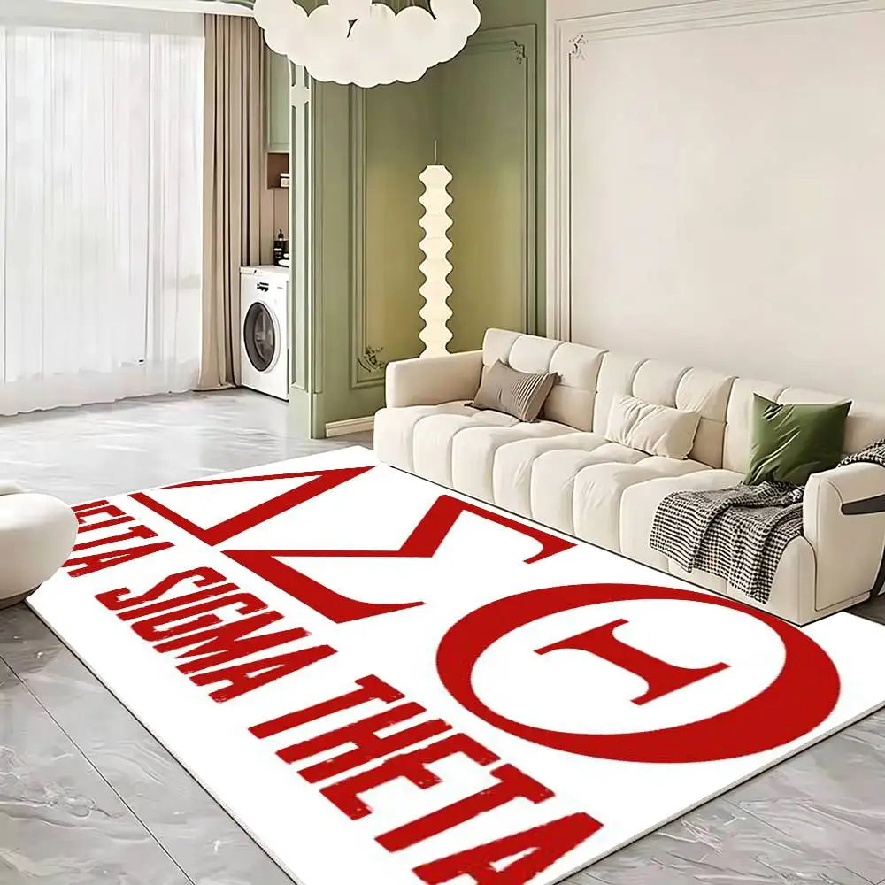 D-Delta Sigma Theta Soft Thick Non-Slip Mat for Living Room Bedroom Kitchen Decor Rugs