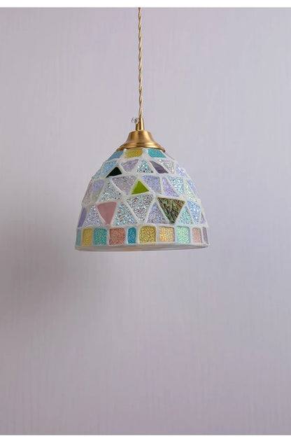 Glass Ceiling Chandelier Creative Sea Shell Lampshade Bedroom Bedside Hanging Lamp Interior Decoration Lighting Pendant Lights