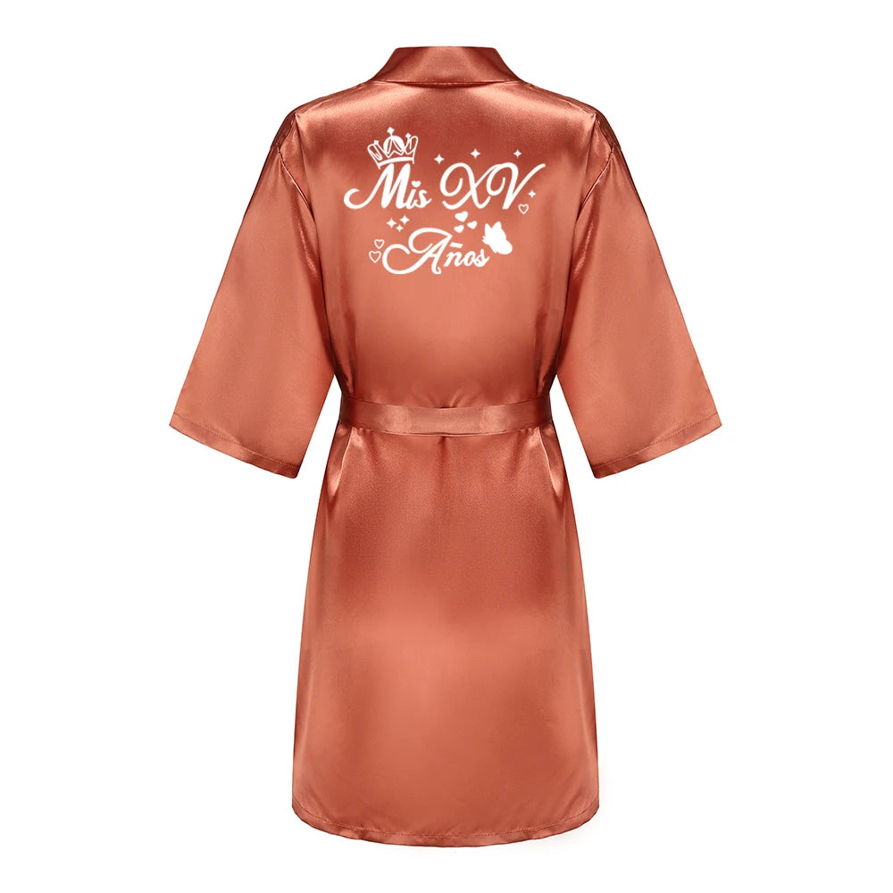 Quinceanera Robes Princess Sweet 15 Years Girl Birthday Party Dresses Royal blue Mis XV Bathrobe