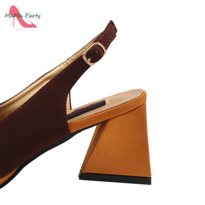 2024 New Design Special Fashion African Women Shoes Matching Bag Set High Quality with Platform Comfortable Heels for Part