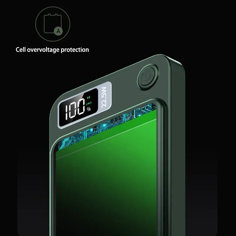 Lenovo PD22.5W Fast Charging Magnetic Wireless 500000mAh Large Capacity External Battery Power Bank For iPhone Samsung