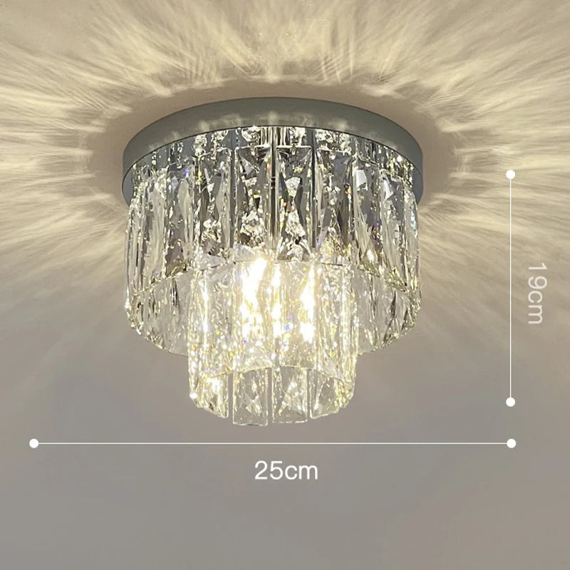 Luxury Crystal Long Pendant Lights Modern Lustres LED Chrome Hanging Lamps for Ceiling Silver Home Decor for Dining Room Remote