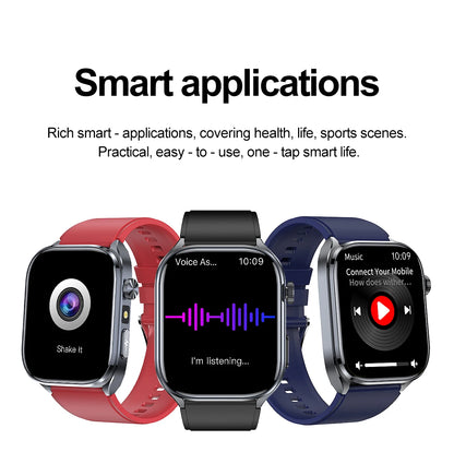 2026 New Non-Invasive Laser Treatment Three High Smart Watch Man ECG Heart Test Blood Fat Uric Acid Smart Watch For Android IOS