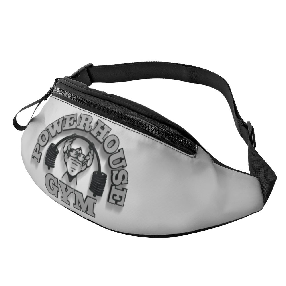 Powerhouse Gym Fanny Bag Custom Bodybuilders Fitness Crossbody Waist Pack Men Women Cycling Camping Phone Money Pouch