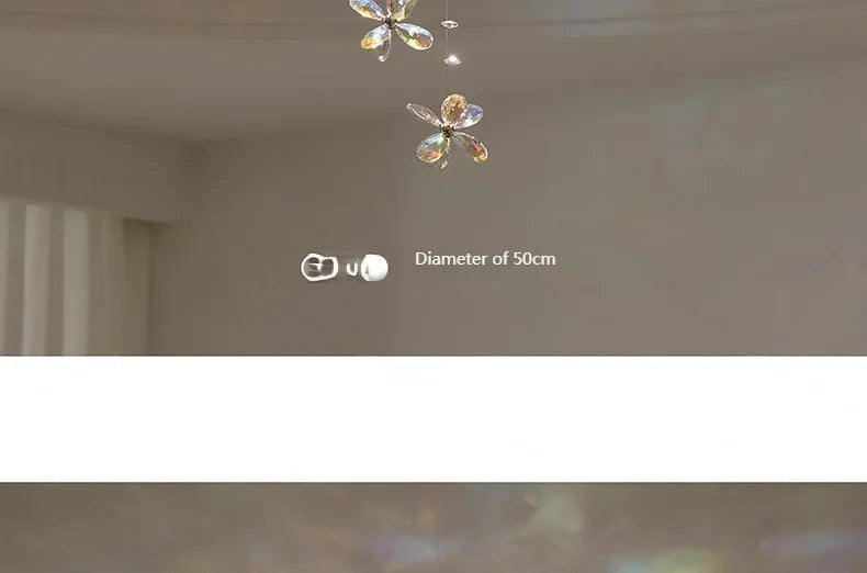 Vintage Crystal Ceiling Pendant Shining Creative LED Hanging Lamp Living Room Restaurant Chandelier Mood Light Indoor Lights