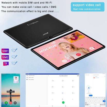 New 10.1 Inch Android Tablet Pc Google Play Dual Cameras Octa Core Dual SIM Phone Call Tablets Bluetooth Wifi 4GB RAM 64GB ROM