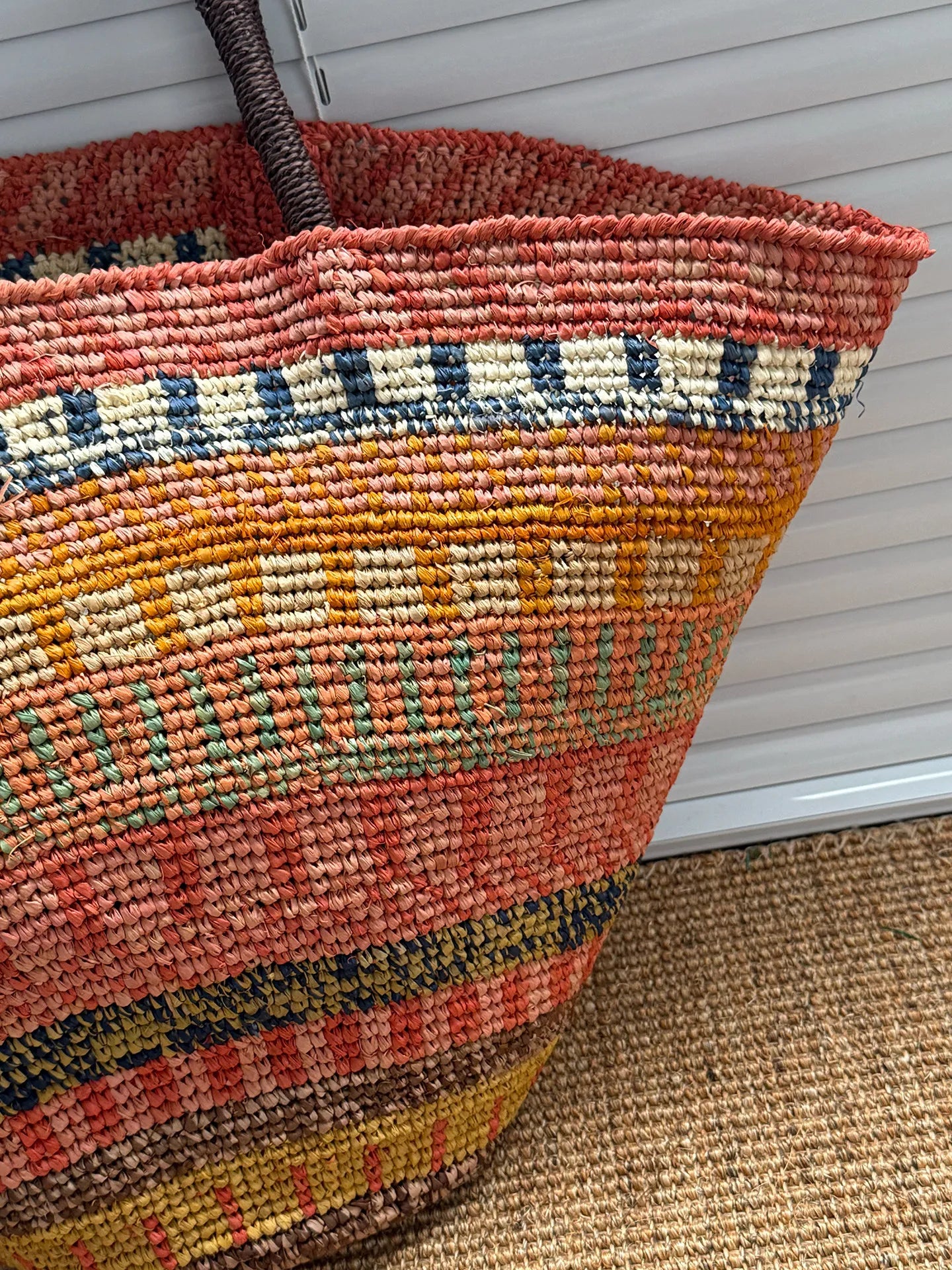 Color Raffia Straw Lady Shoulder Bag Designer Luxury Handbags Large Bag Handmade Summer Beach Purses