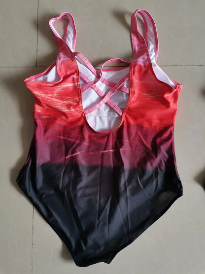 New Sports One-piece Swimsuit Swimwear Women One Piece Swimming Suit for Women Bathing Suit Plus Size Bath Suit Surf