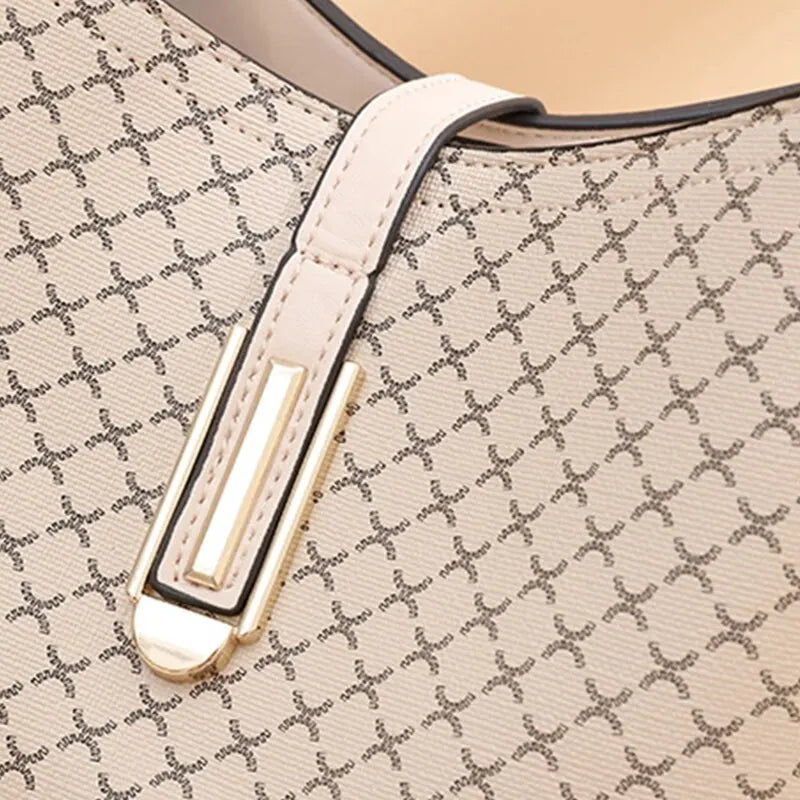 New Fashion Bucket Women Luxury Design Shoulder Bag Large Capacity Ladies PU Leather Crossbody Bag