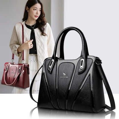 3 Layers Large Capacity Designer Women Top-Handle Bags Shoulder Crossbody Bags for Women Luxury Patent Leather Casual Tote Bag