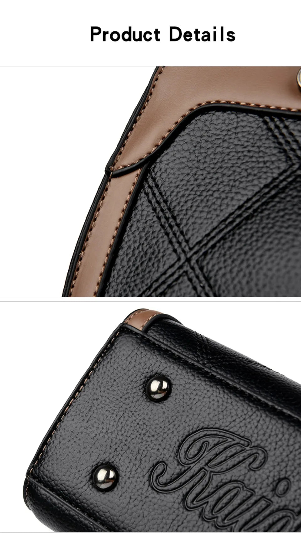 Top Quality Leather Hand Shoulder Bags for Women Luxury Handbags Women Bags Designer Casual Large Capacity Tote Bag Sac