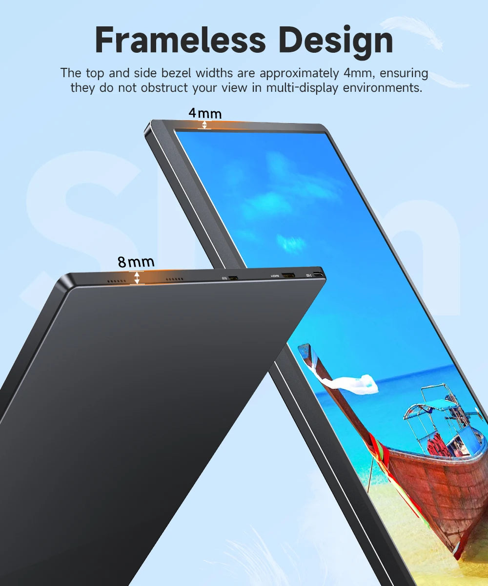 UPERFECT 15.6 " Toucscreen Monitor Built-in 10800mAh Rechargercable Battery 1080P FHD USB C HDMI 120Hz Portable Gaming Display