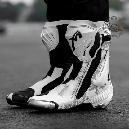 MOCHA Off-Road Riding Boots Ankle & Shin Impact Protection Non-Slip Wear-Resistant Sole for Track Enduro Competitive Riding