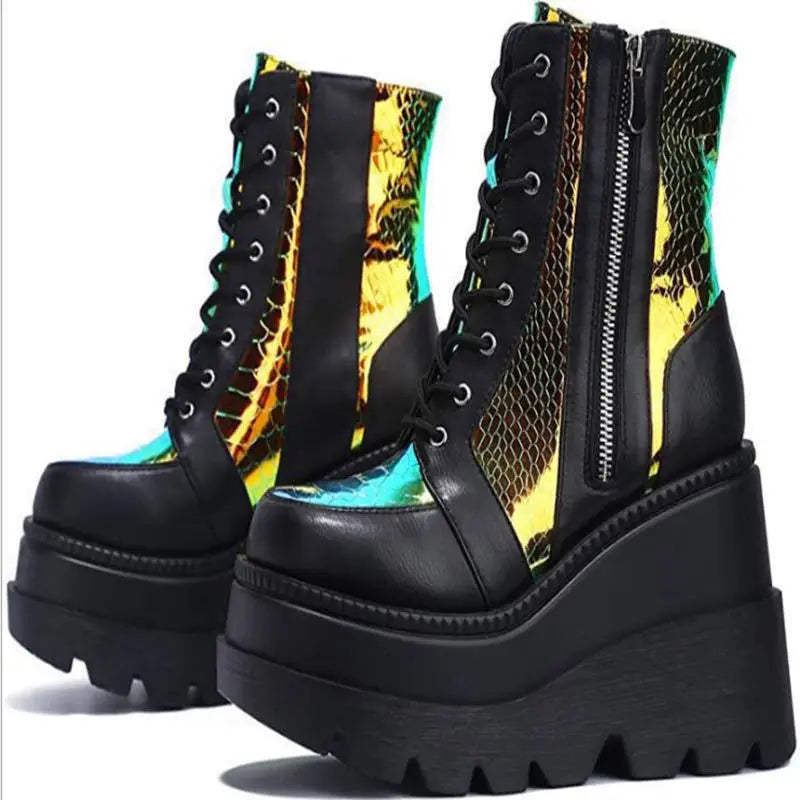 Fashion Thick Soled Woman Boots 2025 Autumn New Breathable Women's Shoes Comfort Anti Slip Women's Ankle Boots Zapatos De Mujer