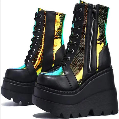 Fashion Thick Soled Woman Boots 2025 Autumn New Breathable Women's Shoes Comfort Anti Slip Women's Ankle Boots Zapatos De Mujer