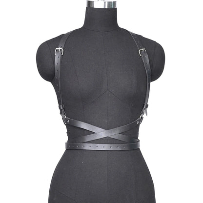 Women Fashion Punk Harness Belts Harajuku Chest Harness Corsett Belt Suspenders for Women Waist Belt Gothic Clothing Accessories