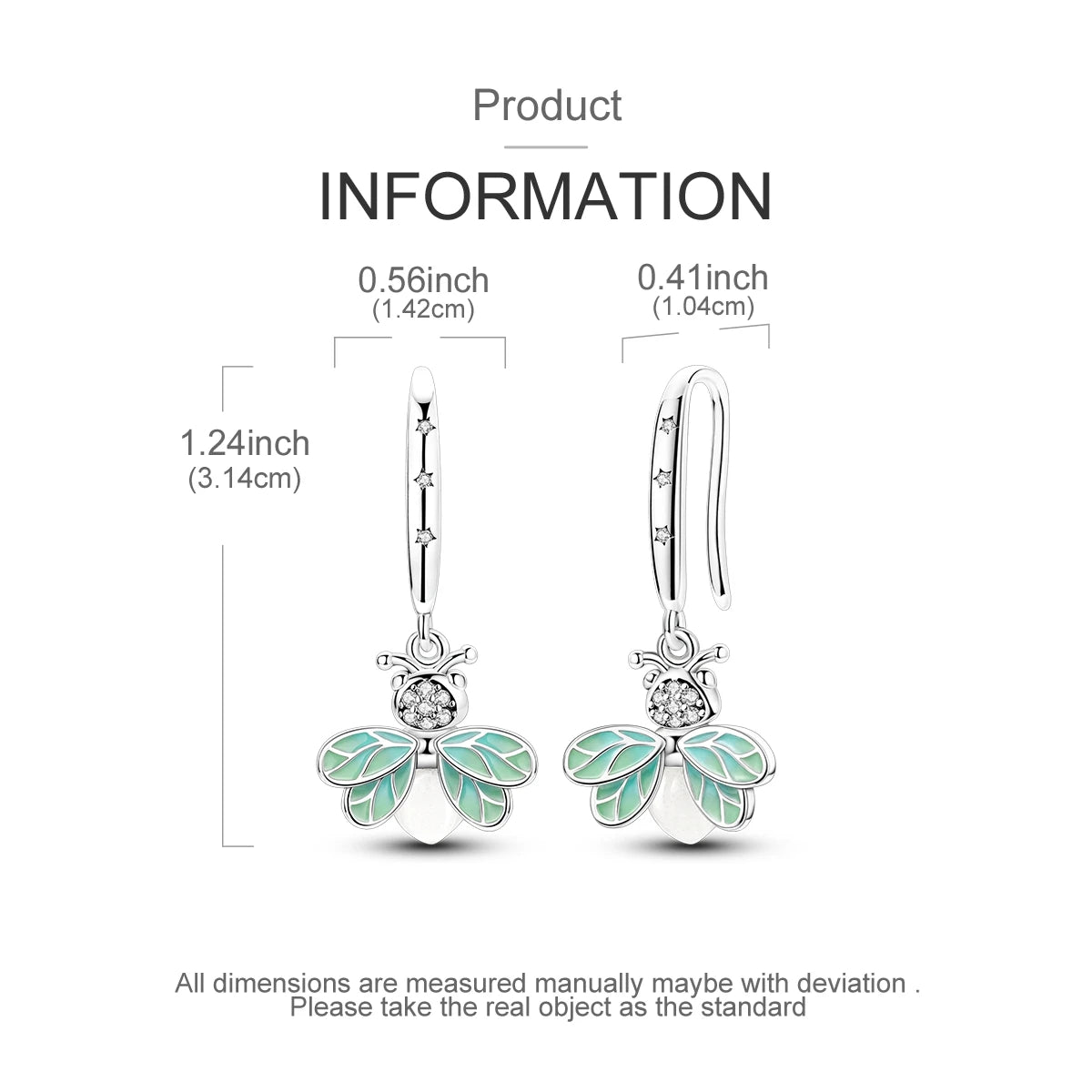 925 Sterling Silver Original Hoop Earring For Woman Luxury  Pendientes Wedding Jewelry Gift