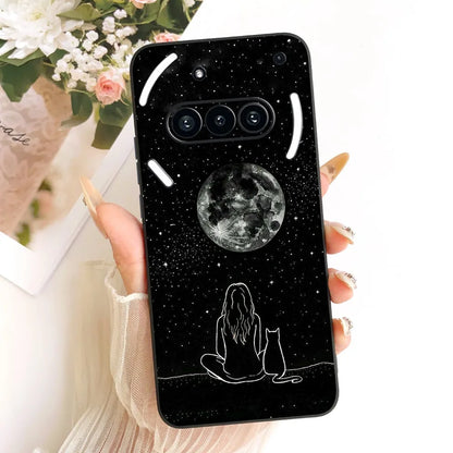 Casing For Nothing Phone (3a) A059 Cover For Nothing Phone 3a Case Silicone Cute Cat Fashion Butterfly Funny Painted