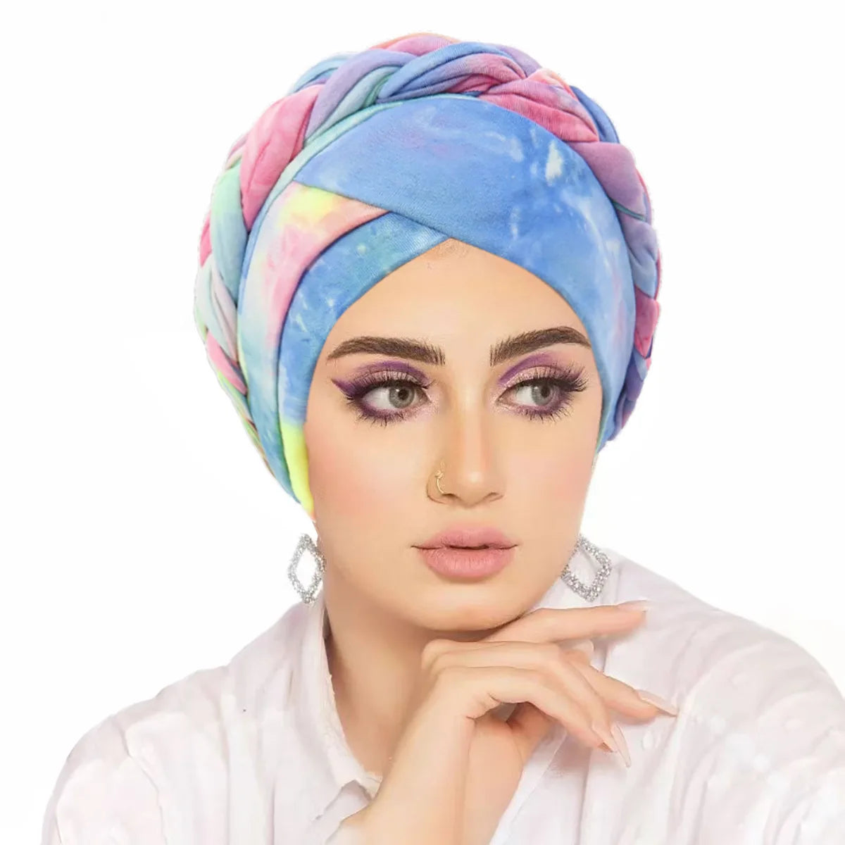 2026 New Head Scarf for Muslim Women Print Braid Turban Bonnet Hijab Caps Inner Hijabs Femme Musulman Arab Wrap Turbantes