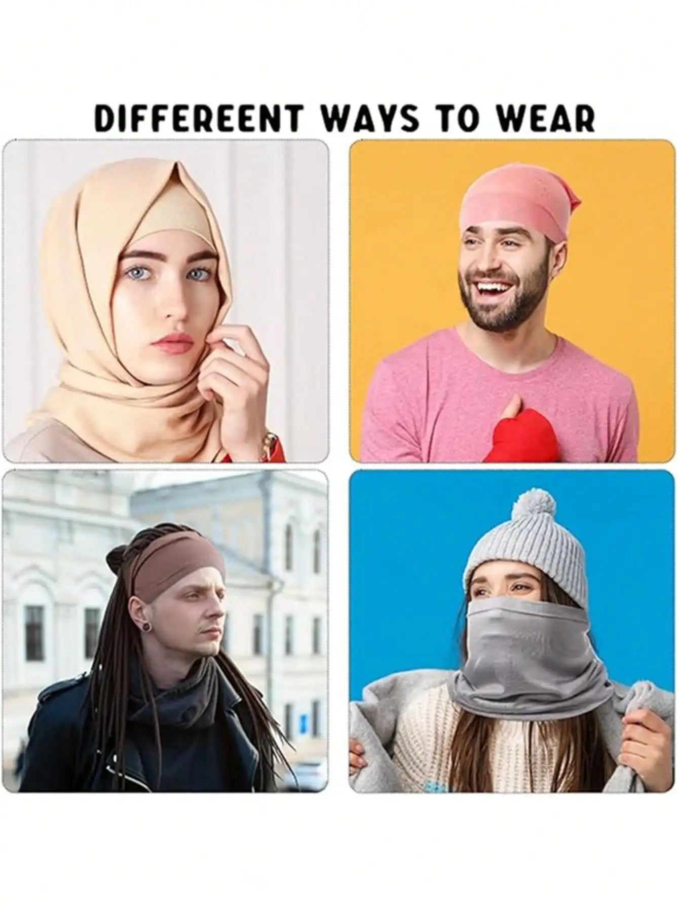 Muslim Underscarf Turban Hijab Ninja Inner Hat Women Chemo Cap Hair Loss Cover Bonnet Instant Bonnet Femme Musulman Headband