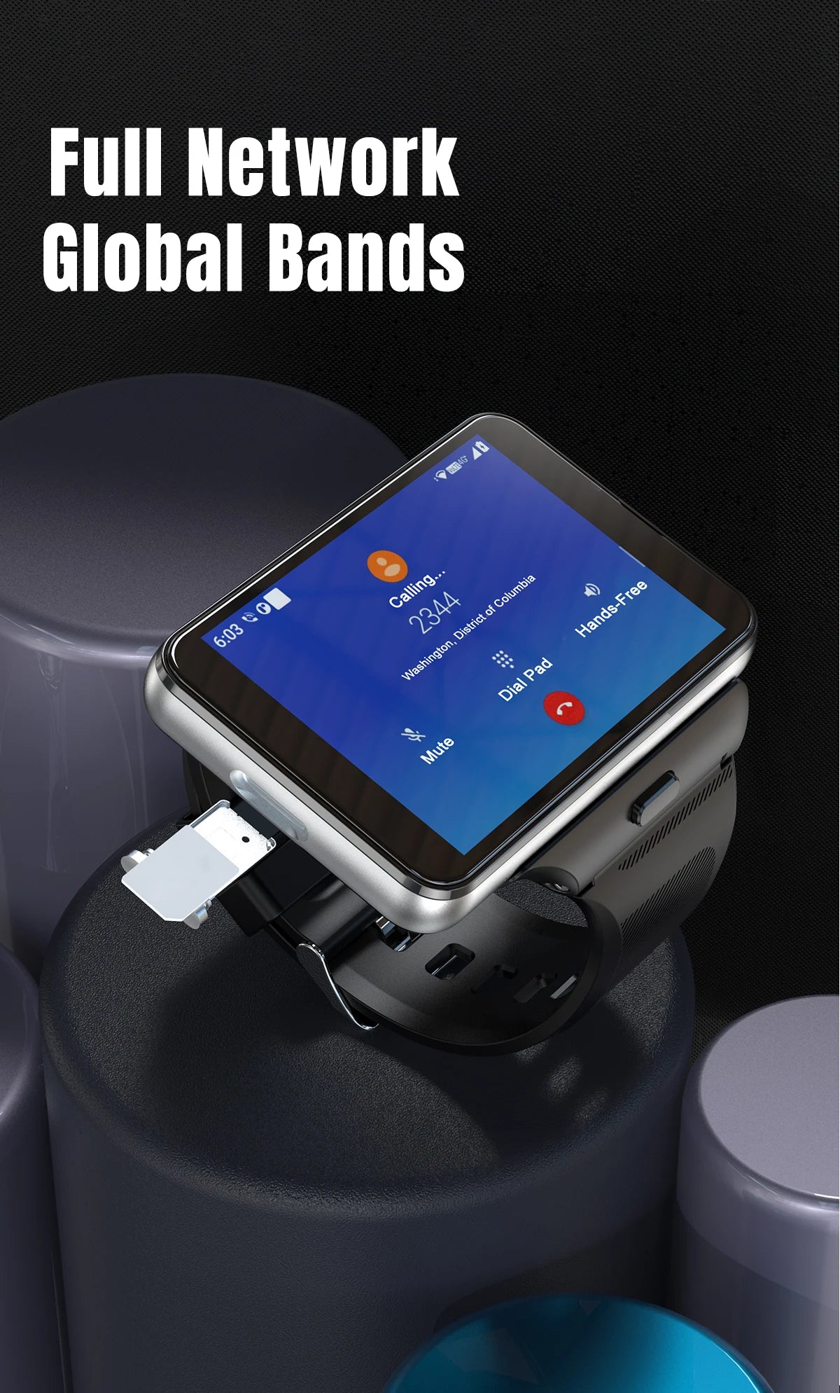 S999 Smart Watch 4G LTE MTK6761 Core 4GB 64GB 2.0MP+8.0MP GPS WIFI 2.88 inch Dual Cameras Smartwatch 2300mAh Battery VS DM101