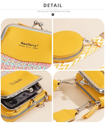 Baellerry New Big Capacity Women Phone Bags Crossbody Shoulder Female Composite Bag Handbag Zipper Coin Pocket Women's Wallet