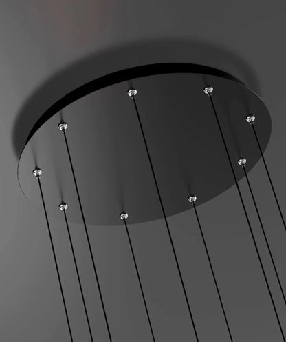 Modern ring stairs led lights pendant light lamps for living room led Chandeliers for dining room hanging light indoor lighting