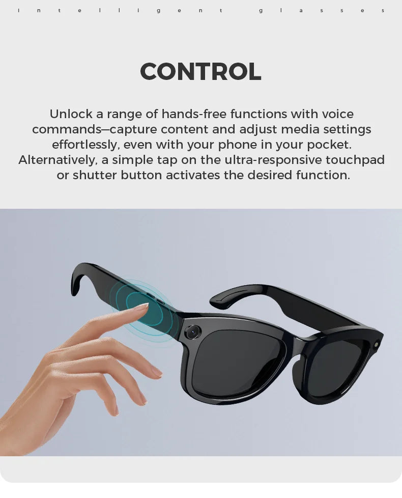 M01 Smart Glasses Video Recording Camera Sunglasses AI Translation Technological Gadgets Sports VR Headphones for Man Woman 2026