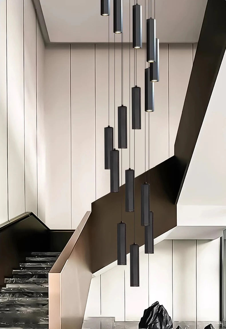 Modern home decor led lights pendant light lamps forstaircase Chandeliers for living room hanging light indoor lighting
