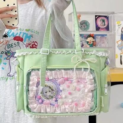 Ballet Girl Large Appetite Itabag Japanese Two-Dimension Single Shoulder Crossbody Bag Gift For Friends Women'S Handbag