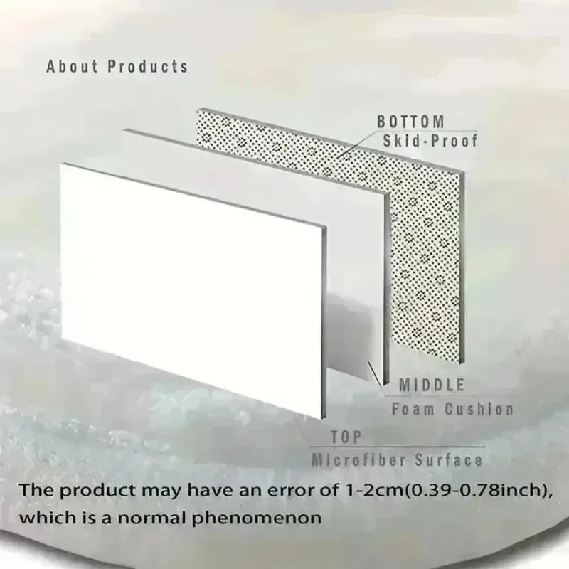 VIKAMA Non-Slip Doormat 3D Optical Illusion Stone Pattern, Entrance Mat Waterproof Rug for Hallway Living Room Porch Home Decor