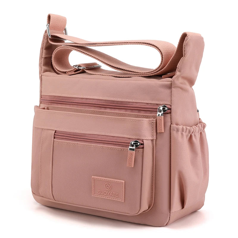 Fashion Shoulder Crossbody Bag for Women Messenger Bags Waterproof Nylon Ladies Handbag