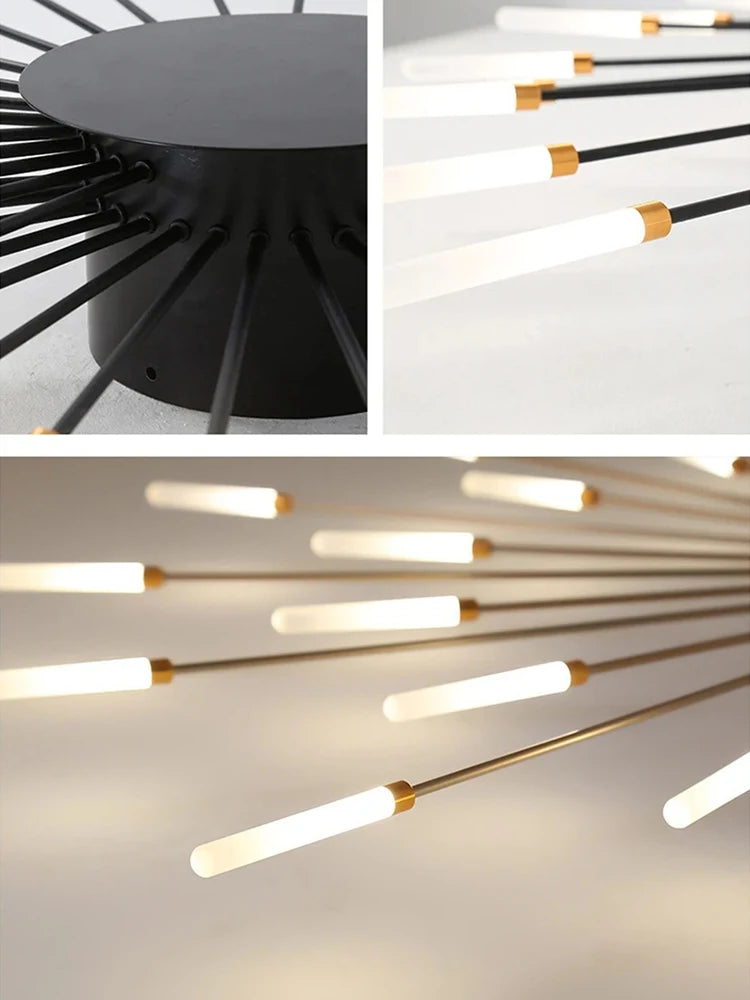 Modern Firework s Led Ceiling Lamp Creativity Living Dining Room Ceiling Chandelier Home Lighting Bedroom Light Luster Luminaire