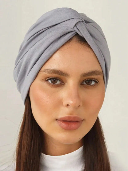 2026 New Soft Strech Ramadan Muslim Hijab Caps Fashion Headwear Women's Headscarf Solid Color Hair Care Turban Bonnet