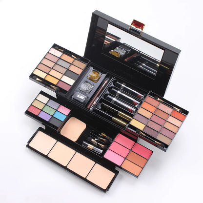 Professional Makeup Set Box Matte Glitter Eyeshadow Foundation Powder Kit Blush Women Multi-functional Palette Cosmetic Case