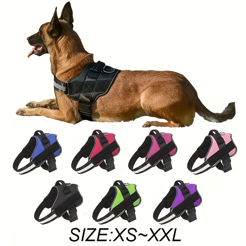 Dog Leash Vest Style Chest Harness Pet Supplies Stretchable Dog Chain Reflective Small Medium Adjustable Dogs Comfortable Secure