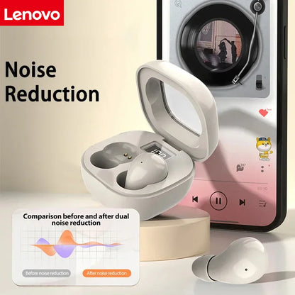 Lenovo SK19 Mini Wireless Bluetooth 5.3 Earphones Invisible Sleep Headphones for Huawei Xiaomi Redmi Noise Reduction Heasets