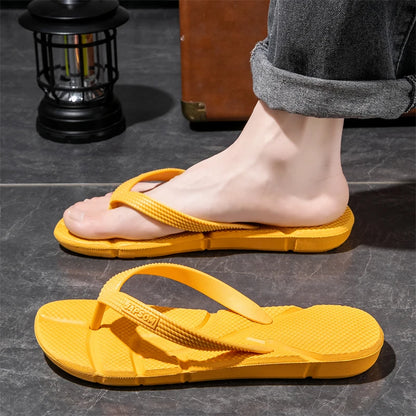 Summer Men's Flip Flops Plus Size 49 50 Soft Comfort Breathable Slippers Non-Slip House Outdoor Beach Slides Massage Flip Flops