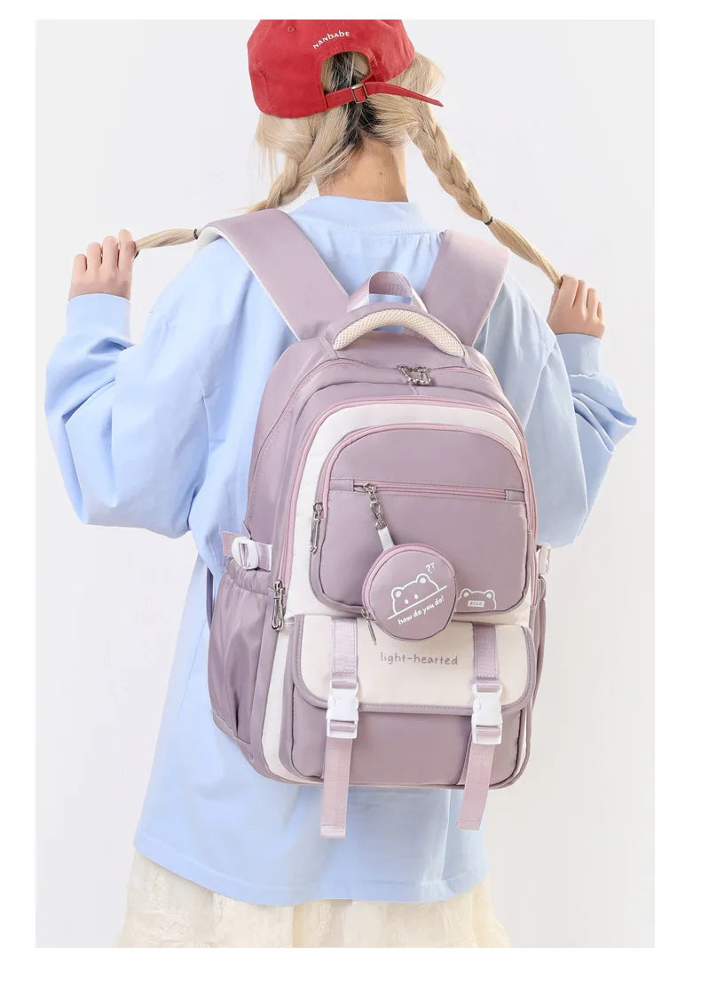 Waterproof light Weight Girls Backpacks School Bags for women Fashion travel bag printing child School Backpack mochila infantil