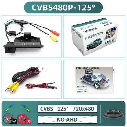 GreenYi AHD 1080P 170° Car Rear View Camera for BMW E60 E39 E90 E82 E61 X1 E84 X5 E70 E92 E91 3/5 Series E88 E93 X6 Night Vision