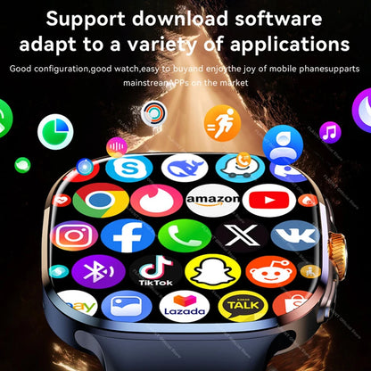 New 5G GPS Smartwatch 2026 2.16" AMOLED Camera WiFi NFC 32GB ROM 2100mAh Can Use SIM Card Clock Video Call Smart Watch Men Women