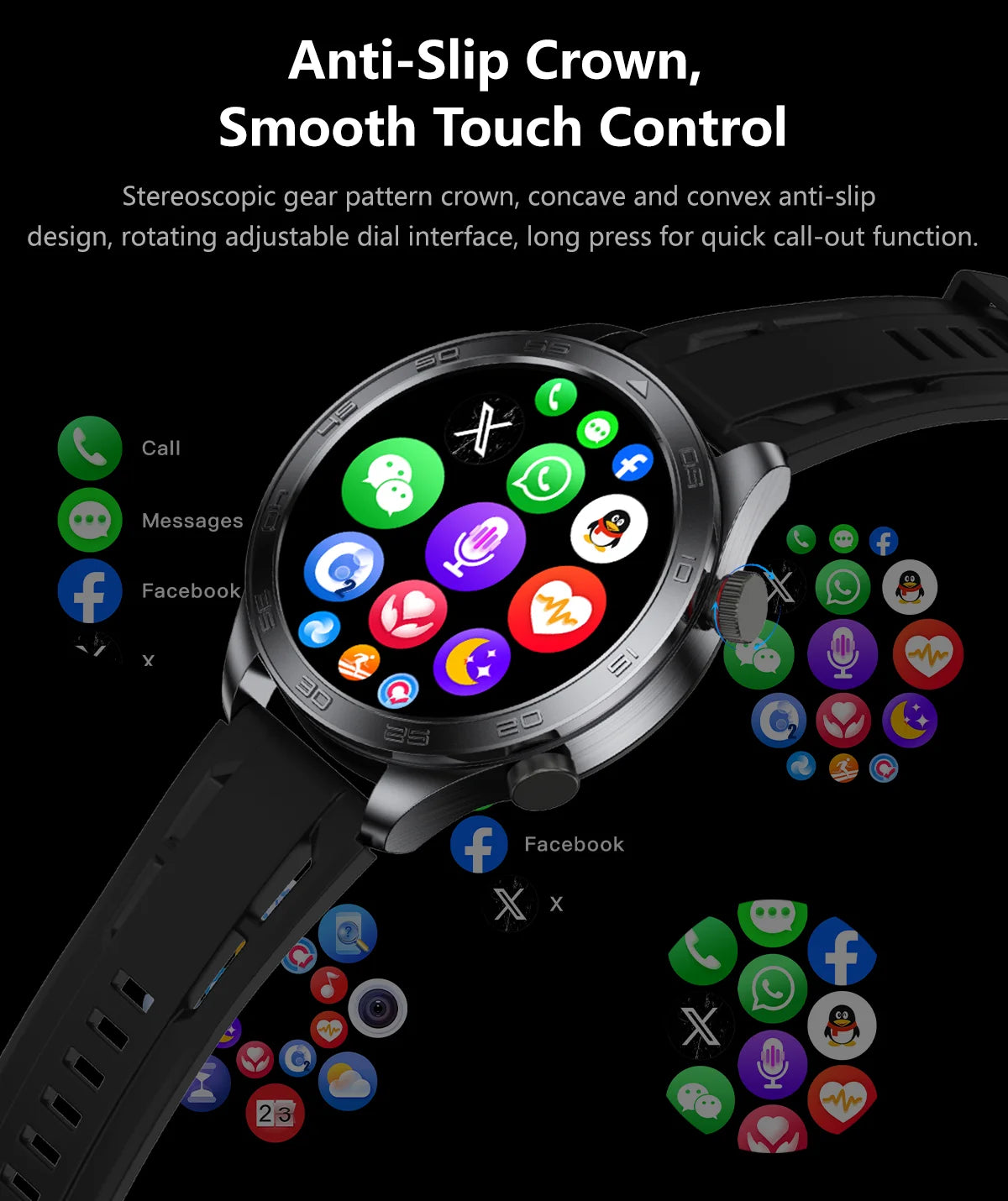 2026 new business men's smart watch 1000 mAh battery with compass altitude pressure IPX8 waterproof call sports health watch
