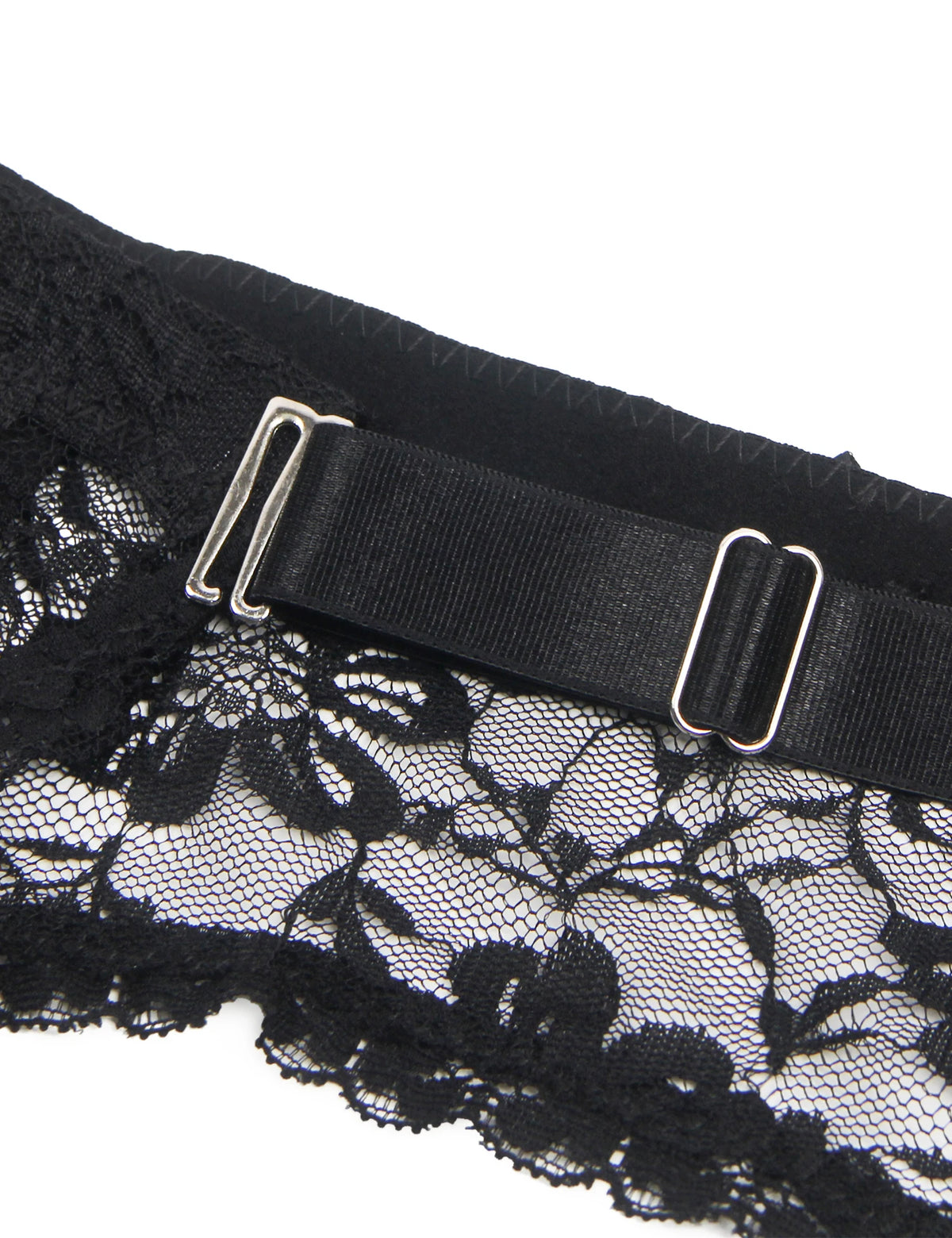 Comeondear Black Stocking Belt High Waist Big Size 5XL Panty Suspenders Lace Elastic Strappy Garter Lingerie Suits Erotic Briefs