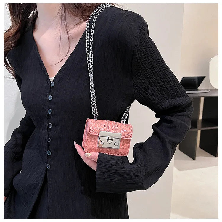 Chain Female Bag Mini Summer Crossbody Bags for Women Fashion Luxury Designer Handbag Women's 2025 Trend Woman Shoulder Purse
